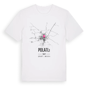 Polatlı karta t-shirt – ekologisk bomull t-shirt från Pinshirt