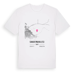 Sanayi Mahallesi karta t-shirt – ekologisk bomull t-shirt från Pinshirt