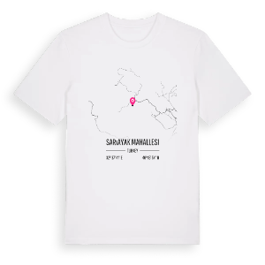 Sarıayak Mahallesi karta t-shirt – ekologisk bomull t-shirt från Pinshirt
