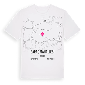 Saraç Mahallesi karta t-shirt – ekologisk bomull t-shirt från Pinshirt