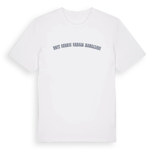 Şehit Cengiz Karaca Mahallesi college t-shirt – ekologisk bomull t-shirt från Pinshirt