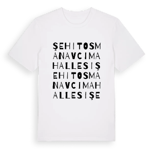 Şehit Osman Avcı Mahallesi ordlek t-shirt – ekologisk bomull t-shirt från Pinshirt
