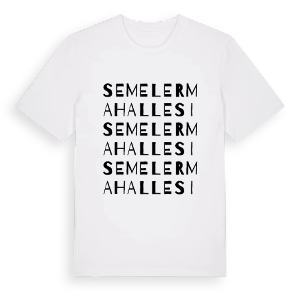 Semeler Mahallesi ordlek t-shirt – ekologisk bomull t-shirt från Pinshirt