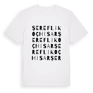 Şereflikoçhisar ordlek t-shirt – ekologisk bomull t-shirt från Pinshirt