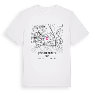 Şeyh Şamil Mahallesi karta t-shirt – ekologisk bomull t-shirt från Pinshirt
