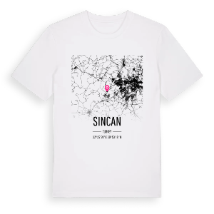 Sincan karta t-shirt – ekologisk bomull t-shirt från Pinshirt