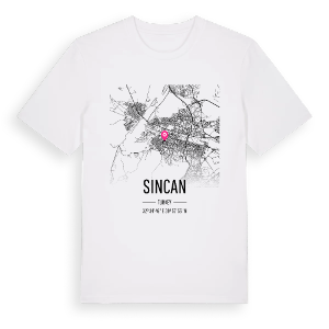 Sincan karta t-shirt – ekologisk bomull t-shirt från Pinshirt
