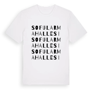 Sofular Mahallesi ordlek t-shirt – ekologisk bomull t-shirt från Pinshirt