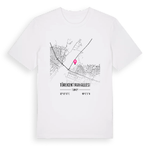 Törekent Mahallesi karta t-shirt – ekologisk bomull t-shirt från Pinshirt