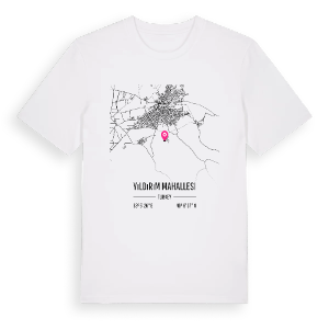 Yıldırım Mahallesi karta t-shirt – ekologisk bomull t-shirt från Pinshirt