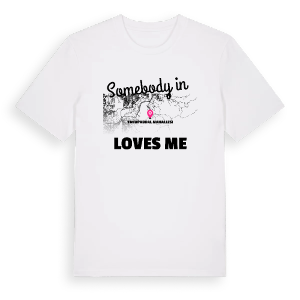 Någon i Yakupabdal Mahallesi älskar mig t-shirt – ekologisk bomull t-shirt från Pinshirt