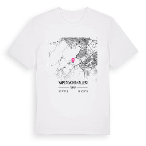 Yapracık Mahallesi karta t-shirt – ekologisk bomull t-shirt från Pinshirt