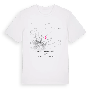 Yavuz Selim Mahallesi karta t-shirt – ekologisk bomull t-shirt från Pinshirt