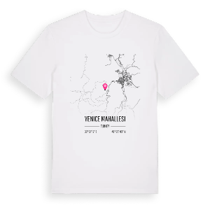 Yenice Mahallesi karta t-shirt – ekologisk bomull t-shirt från Pinshirt