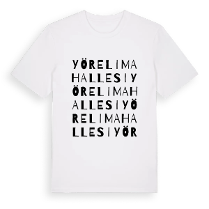 Yöreli Mahallesi ordlek t-shirt – ekologisk bomull t-shirt från Pinshirt