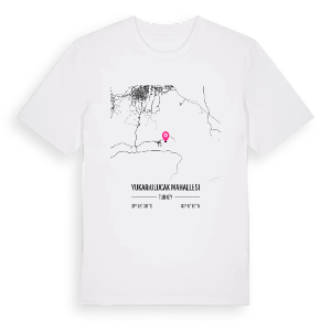 Yukarıulucak Mahallesi karta t-shirt – ekologisk bomull t-shirt från Pinshirt
