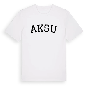 Aksu böjd t-shirt – ekologisk bomull t-shirt från Pinshirt