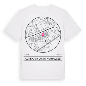 Altınova Orta Mahallesi t-shirt – ekologisk bomull t-shirt från Pinshirt