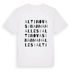 Altınova Sinan Mahallesi ordlek t-shirt – ekologisk bomull t-shirt från Pinshirt