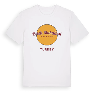Belek Mahallesi cirkel t-shirt – ekologisk bomull t-shirt från Pinshirt