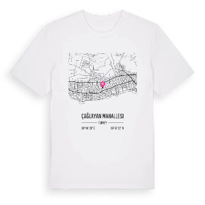 Çağlayan Mahallesi karta t-shirt – ekologisk bomull t-shirt från Pinshirt