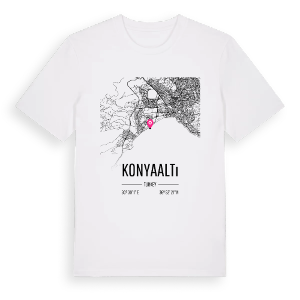 Konyaaltı karta t-shirt – ekologisk bomull t-shirt från Pinshirt
