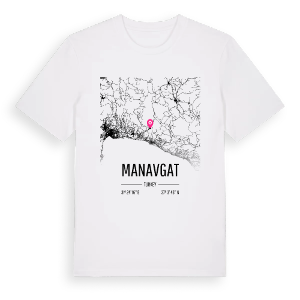 Manavgat karta t-shirt – ekologisk bomull t-shirt från Pinshirt