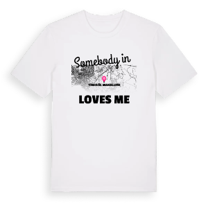 Någon i Yenigöl Mahallesi älskar mig t-shirt – ekologisk bomull t-shirt från Pinshirt