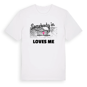 Någon i Appenzell Ausserrhoden älskar mig t-shirt – ekologisk bomull t-shirt från Pinshirt