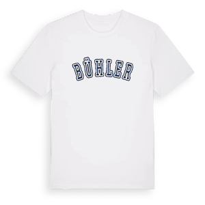 Bühler college t-shirt – ekologisk bomull t-shirt från Pinshirt