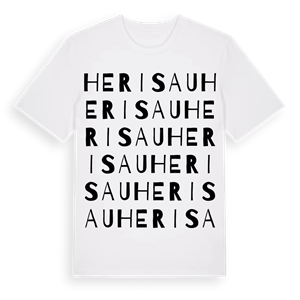 Herisau ordlek t-shirt – ekologisk bomull t-shirt från Pinshirt