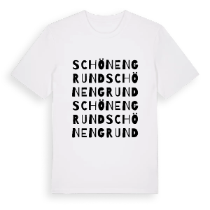 Schönengrund ordlek t-shirt – ekologisk bomull t-shirt från Pinshirt