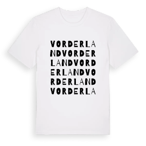 Vorderland ordlek t-shirt – ekologisk bomull t-shirt från Pinshirt