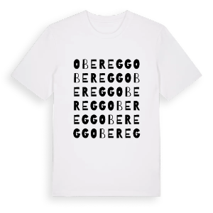 Oberegg ordlek t-shirt – ekologisk bomull t-shirt från Pinshirt