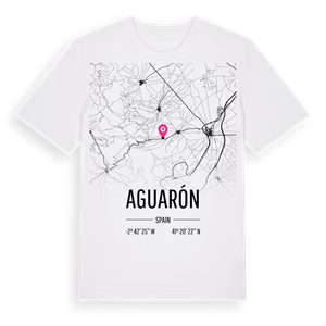 Aguarón karta t-shirt – ekologisk bomull t-shirt från Pinshirt