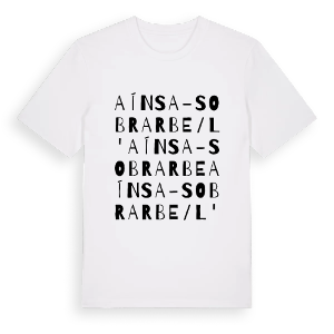 Aínsa-Sobrarbe/L'Aínsa-Sobrarbe ordlek t-shirt – ekologisk bomull t-shirt från Pinshirt