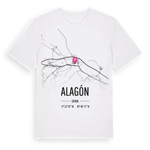 Alagón karta t-shirt – ekologisk bomull t-shirt från Pinshirt