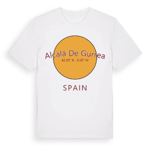 Alcalá de Gurrea cirkel t-shirt – ekologisk bomull t-shirt från Pinshirt