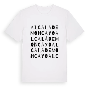 Alcalá de Moncayo ordlek t-shirt – ekologisk bomull t-shirt från Pinshirt
