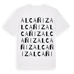 Alcañiz ordlek t-shirt – ekologisk bomull t-shirt från Pinshirt