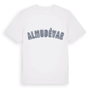 Almudévar college t-shirt – ekologisk bomull t-shirt från Pinshirt