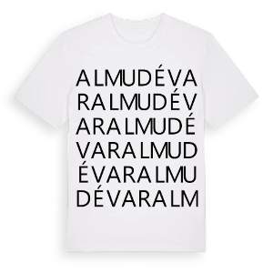 Almudévar ordlek t-shirt – ekologisk bomull t-shirt från Pinshirt