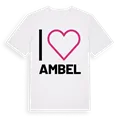 Jag älskar Ambel t-shirt stort tryck