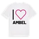 Jag älskar Ambel t-shirt stort tryck