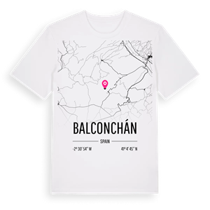 Balconchán karta t-shirt – ekologisk bomull t-shirt från Pinshirt