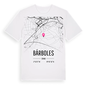Bárboles karta t-shirt – ekologisk bomull t-shirt från Pinshirt