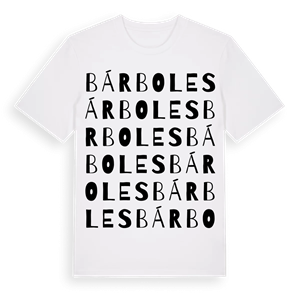 Bárboles ordlek t-shirt – ekologisk bomull t-shirt från Pinshirt