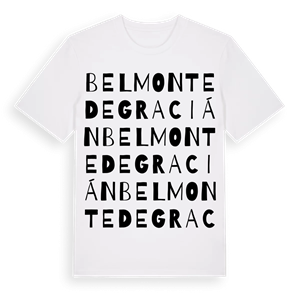 Belmonte de Gracián ordlek t-shirt – ekologisk bomull t-shirt från Pinshirt
