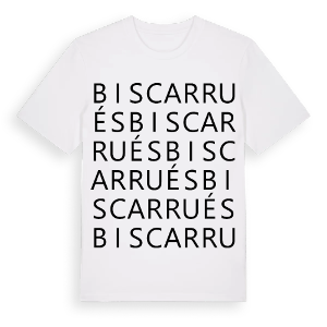 Biscarrués ordlek t-shirt – ekologisk bomull t-shirt från Pinshirt