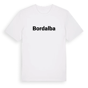 Bordalba fetstil t-shirt – ekologisk bomull t-shirt från Pinshirt